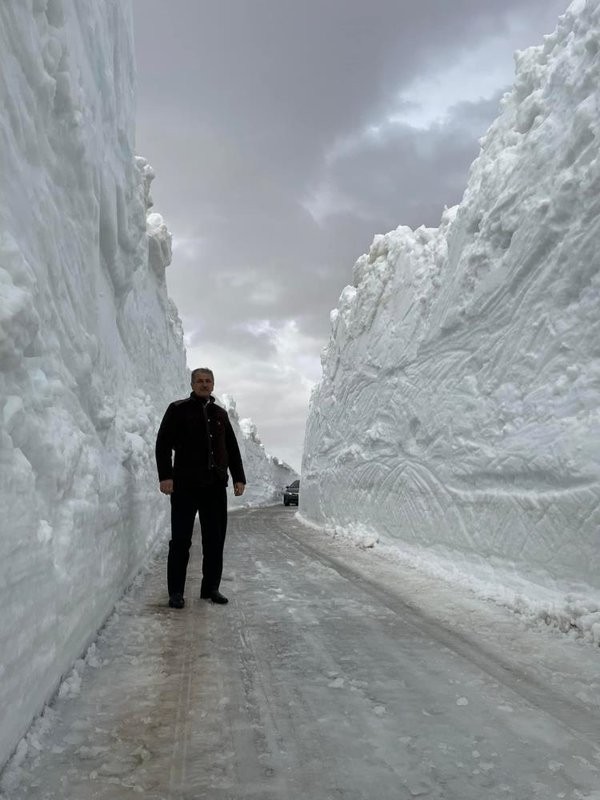 Fotoğraf bugün çekildi! Kar kalınlığı 6 metreyi buluyor!